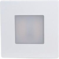 DECENTLY IP44 White 1.7W WW 100/160lm - Múrové vstavané LED svietidlo