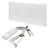 LED panel 30×60, obdĺžnikový vstavaný biely, 18W neutr. b., Emergency