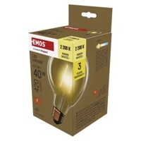 LED žiarovka Vintage G95 / E27 / 4,5 W (40 W) / 420 lm / Teplá biela