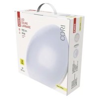 LED prisadené svietidlo Cori, kruh. biele 12W teplá b., IP44