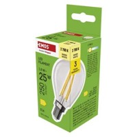 LED žiarovka Filament Mini Globe / E14 / 1,8 W (25 W) / 250 lm / Teplá biela