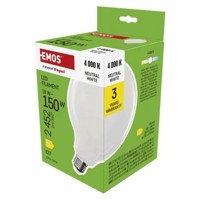 LED žiarovka Filament G125 / E27 / 18 W (150 W) / 2452 lm / Neutrálna biela