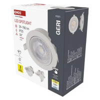 LED bodové svietidlo GERI 6,5W 780LM IP20 CCT bielá