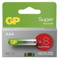 Alkalická batéria GP Super LR03 (AAA), 8 ks