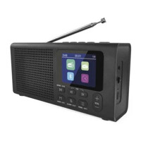 Prenosné rádio s Bluetooth, MP3, DAB / DAB+ / FM, čierne