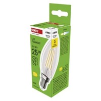 LED žiarovka Filament sviečka / E14 / 1,8 W (25 W) / 250 lm / Neutrálna biela...