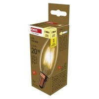 LED žiarovka Vintage sviečka / E14 / 2,5 W (20 W) / 225 lm / Teplá biela