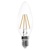 LED žiarovka Filament sviečka / E14 / 3,4 W (40 W) / 470 lm / neutrálna biela