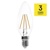 LED žiarovka Filament sviečka / E14 / 3,4 W (40 W) / 470 lm / neutrálna biela