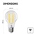 LED žiarovka Filament A60 A CLASS / E27 / 7,2 W (100 W) / 1521 lm / neutrálna biela