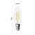 LED žiarovka Filament sviečka / E14 / 7 W (75 W) / 1055 lm / Teplá biela