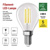 LED žiarovka Filament Mini Globe  A CLASS/ E14 / 3,8 W (60 W) / 806 lm / Neutrálna biela